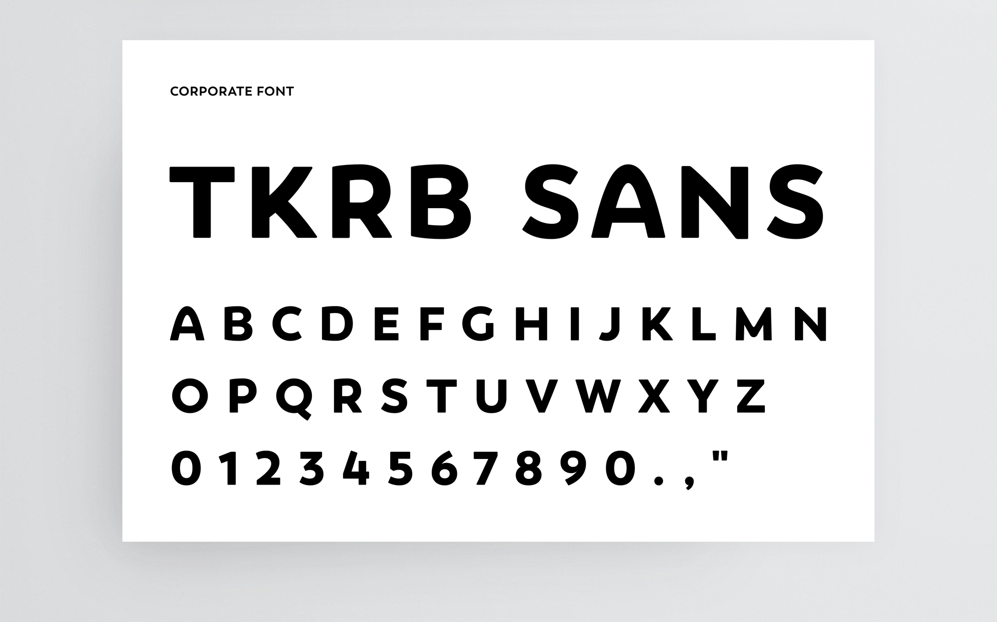 TSUKURUBA Corporate Font